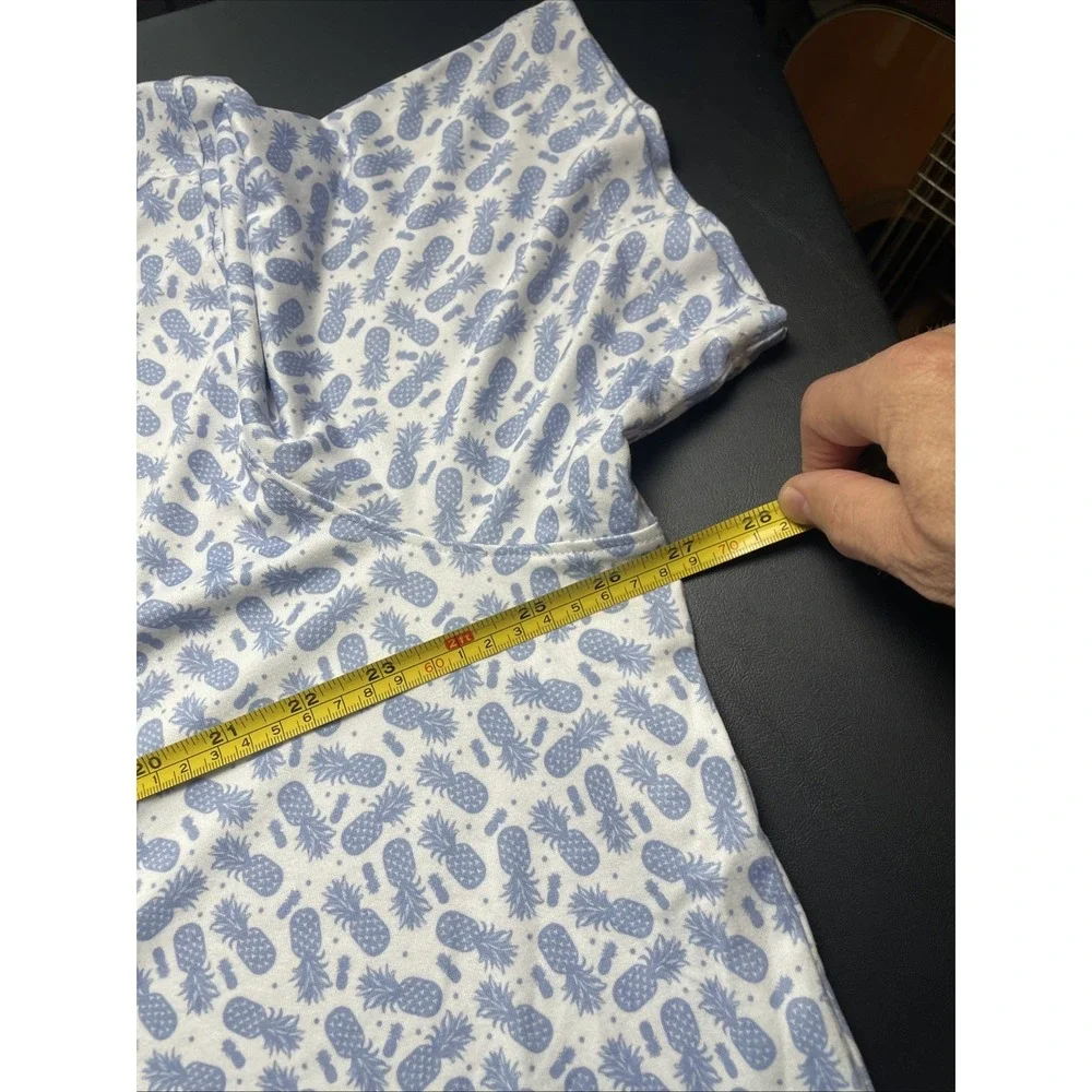 Johnston & Murphy XC4 Pineapple 2XL Short Sleeve Button Up Stretch Perfect - Picture 5 of 11